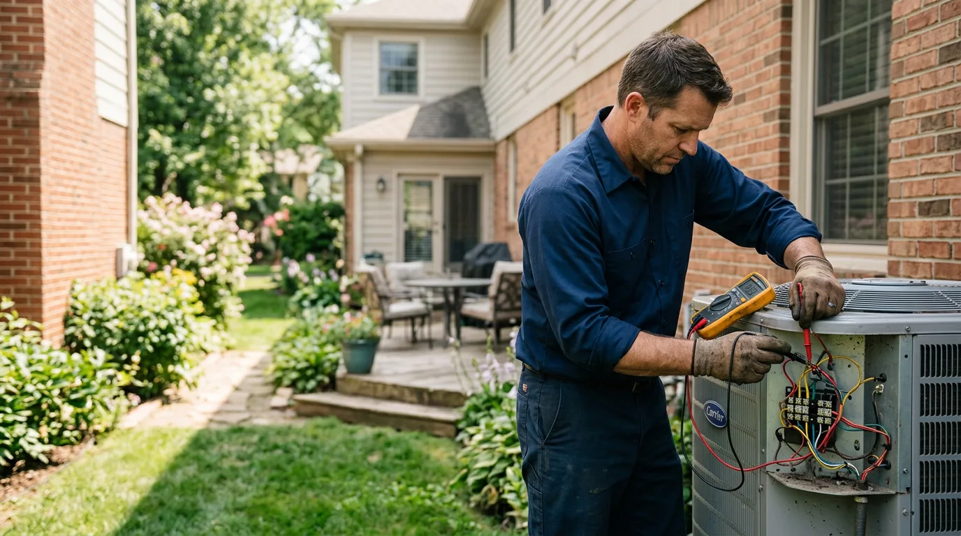 HVAC technician working near Walhalla, SC
